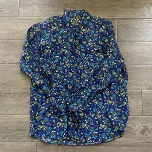 Alan Flusser Multicolor Floral Men's Shirt